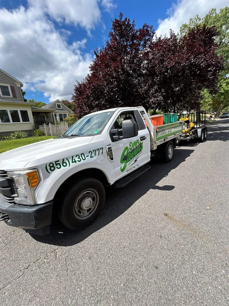 Even Steven's landscaping truck in South Jersey